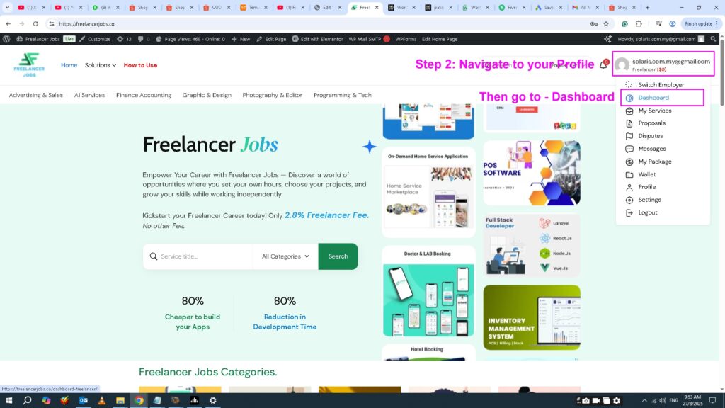 How to use freelancer Jobs